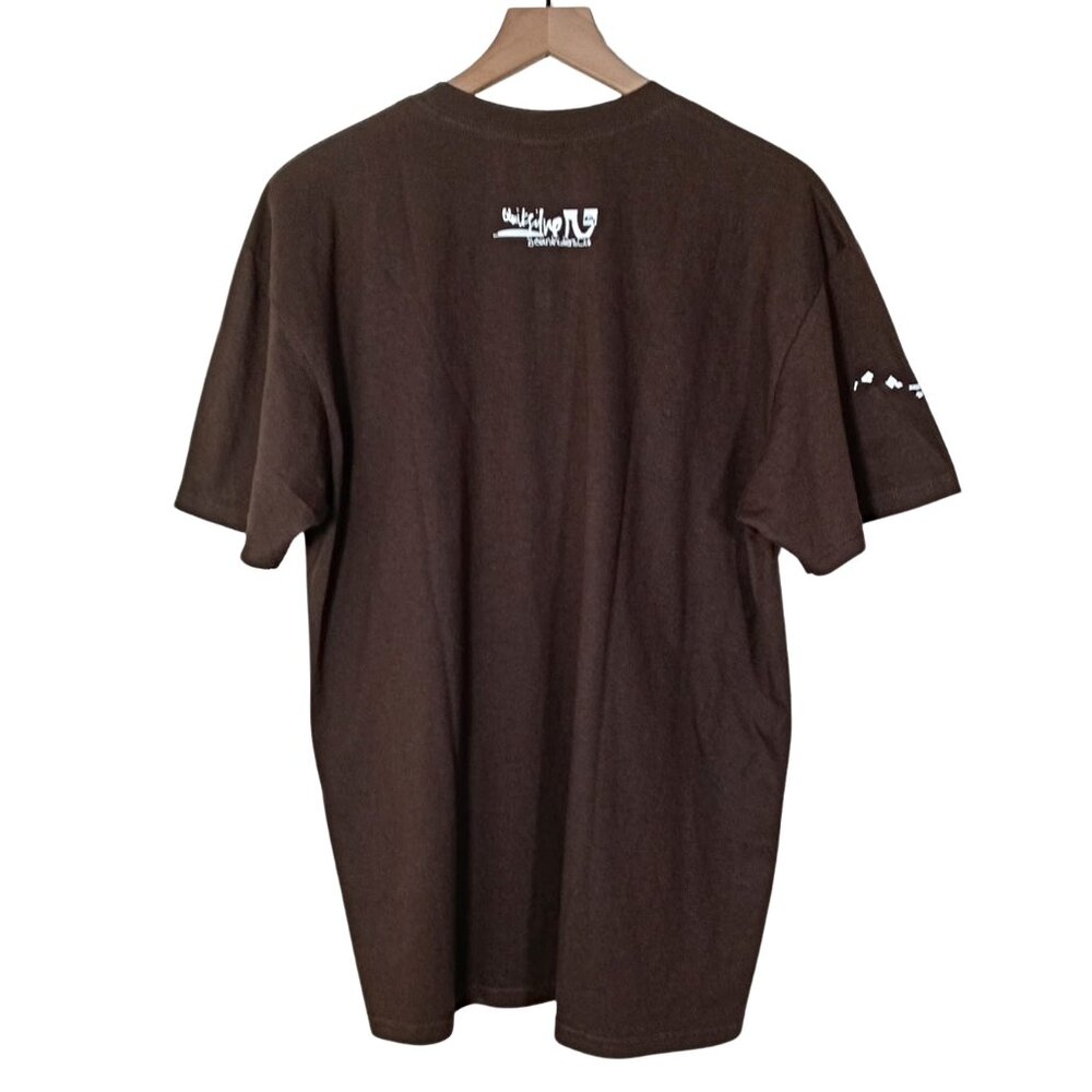 Quicksilver Mens Hawaii T-Shirt Coffee Brown Cotton Short Sleeve Aloha Size L - Picture 8 of 12